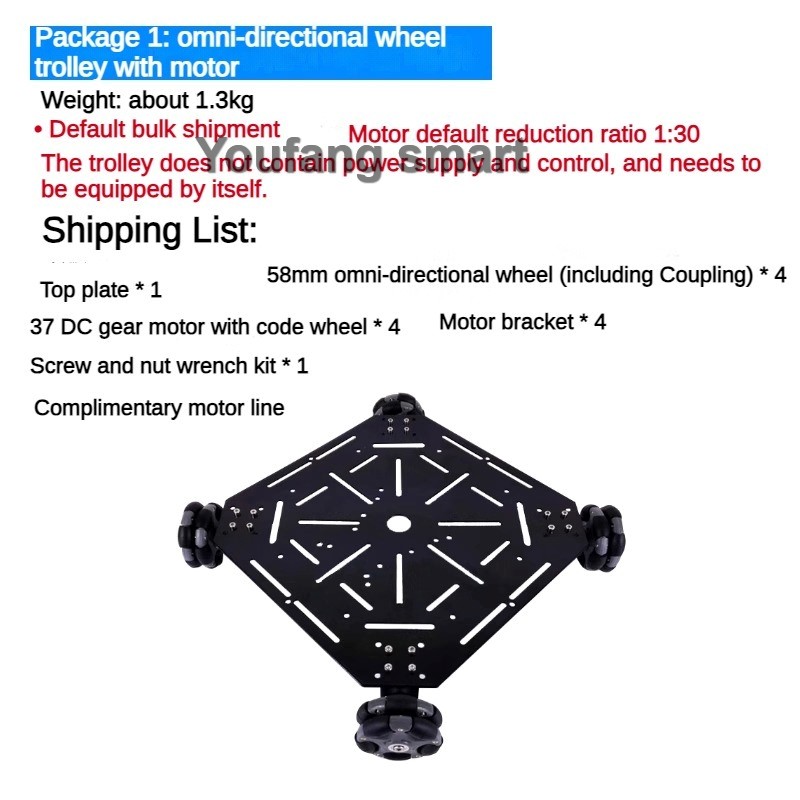 5kg Load ROS 4WD Omni Wheel Ro - Ros Robot 评论和价格