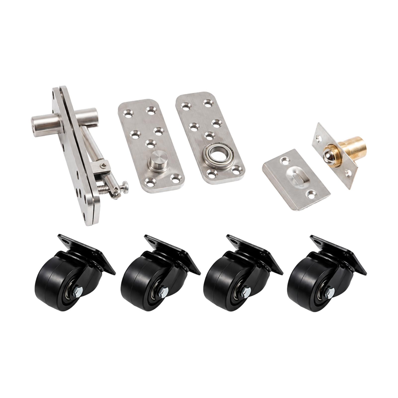 Bookcase Door Hardware Kit wit - Caster Wheel 评论和价格