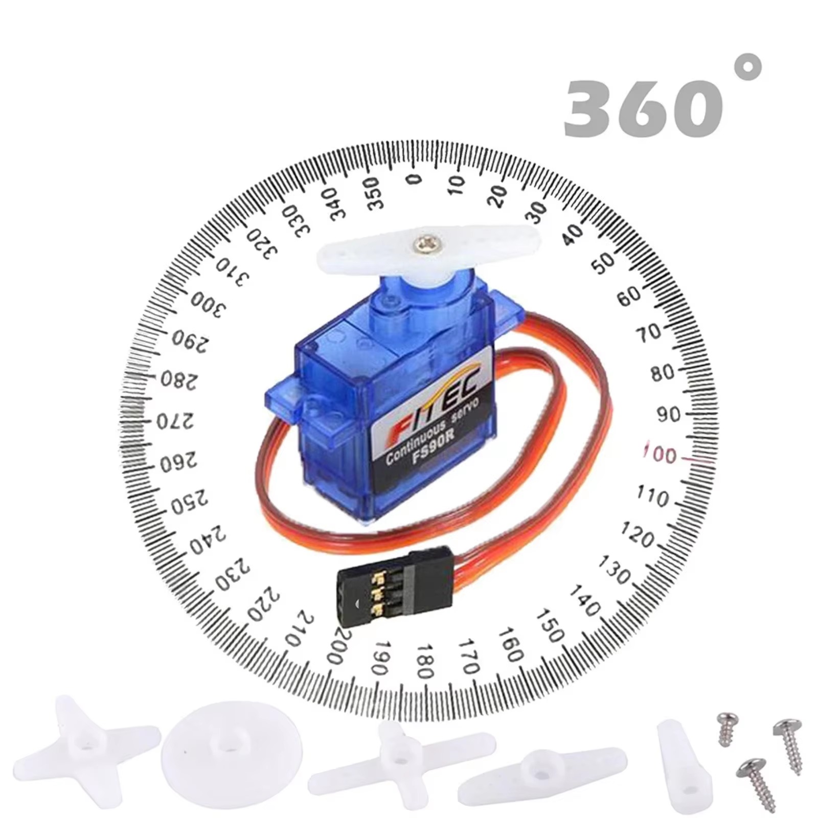 FS90R 9g Servo 360 Degree Cont - Arduino Robot 评论和价格