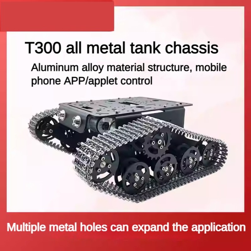 Metal 2WD Tank Chassis with Pl - Tracked Robot Chassis 评论和价格