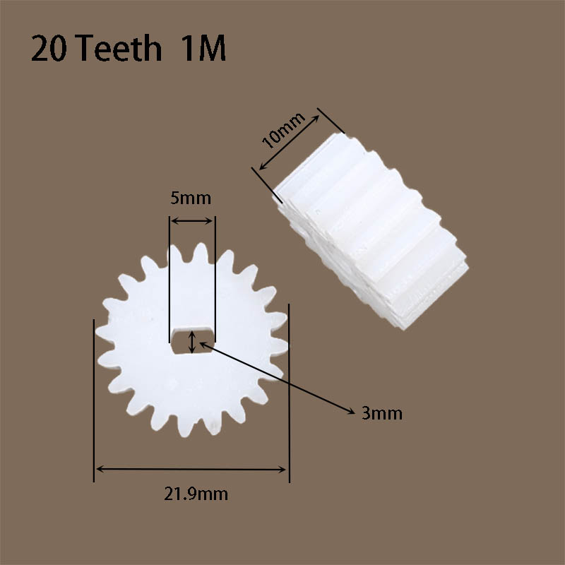 20T 1M POM Plastic Gear Narrow - 28Byj-48 评论和价格