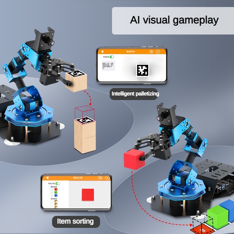 6 Dof Robot Arm with Servo Cla - Ros Robot 评论和价格