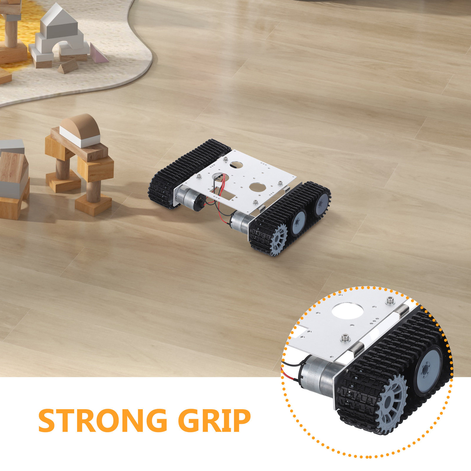 Metal Robot Tank Chassis Kit - - Tracked Robot Chassis 评论和价格