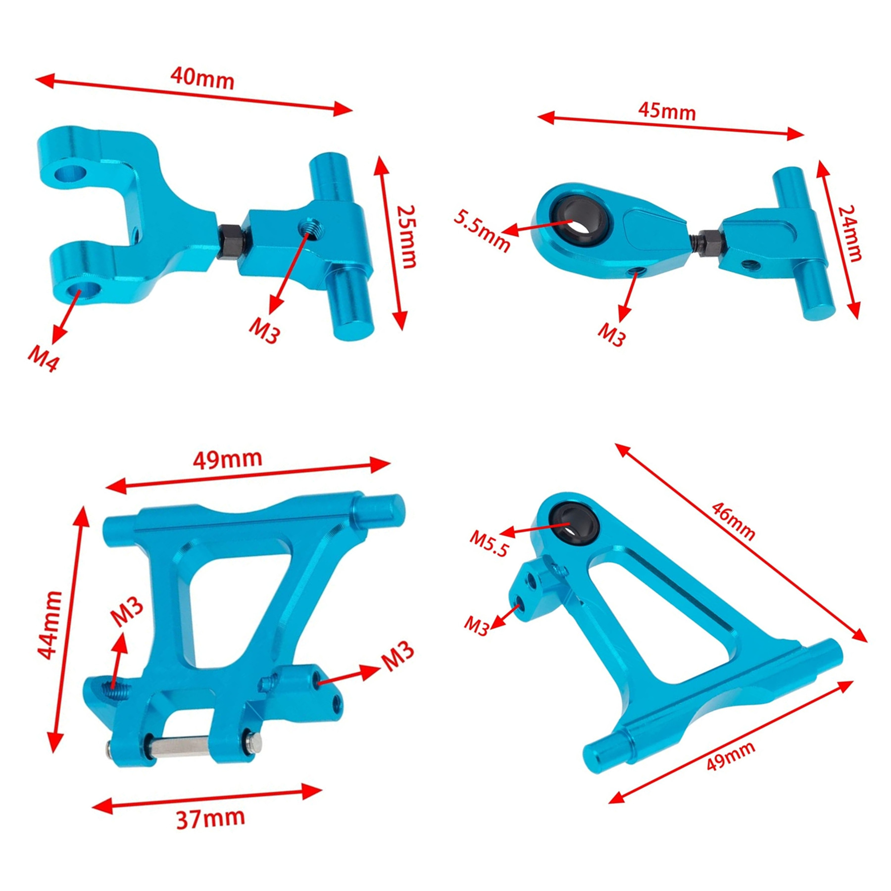 RC TT-02 Full Set Upgrade Part - Robot Car Kit 评论和价格