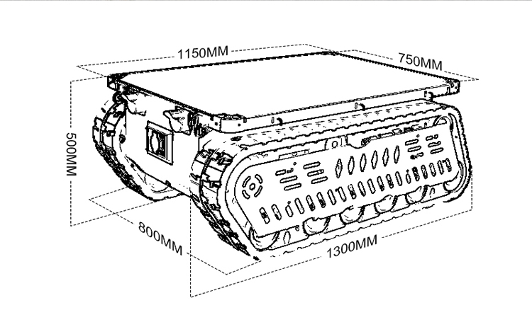300 600kg Load RC Tank Crawler - Dc Motor 评论和价格