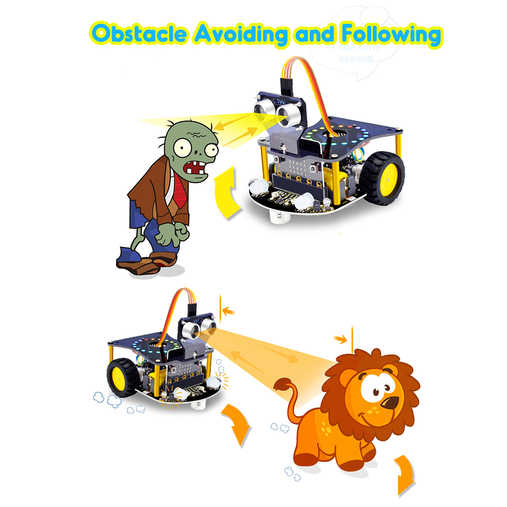 Kidsbits 2WD Microbit V2 Robot - Microbit Robot 评论和价格