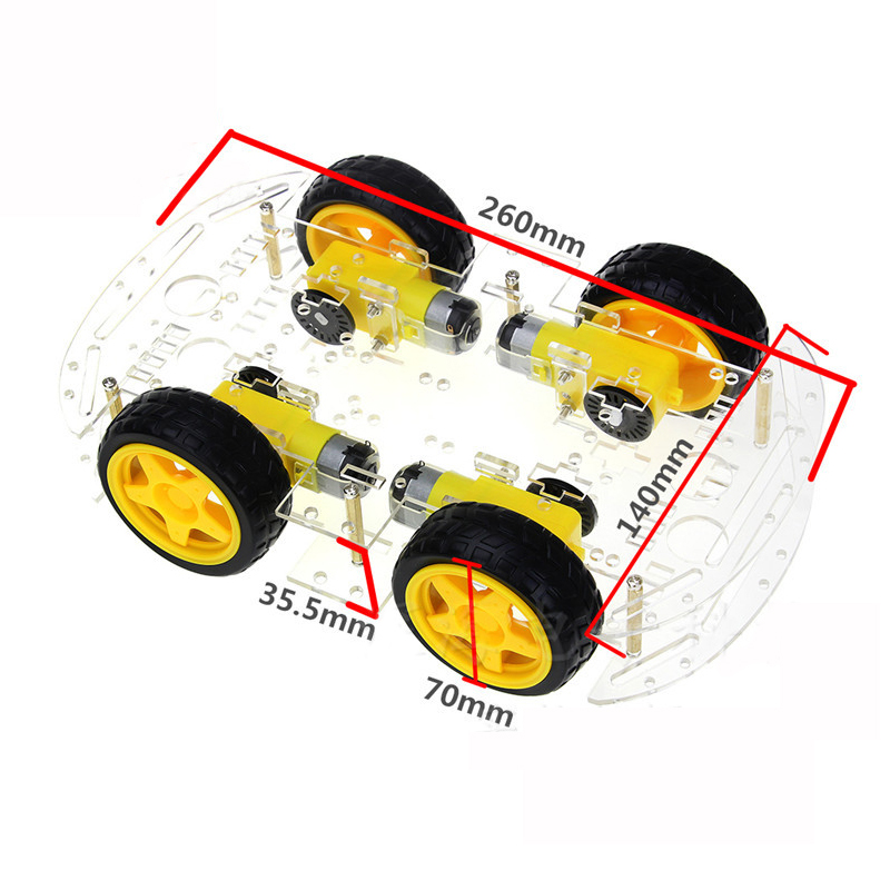 4WD Smart Robot Car Chassis Ki - Microbit Robot 评论和价格